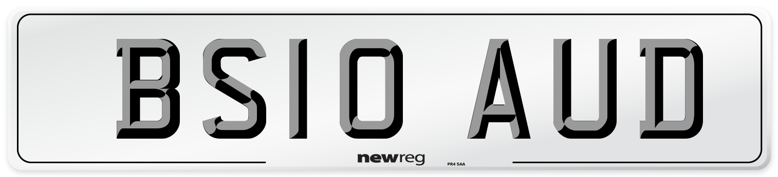 BS10 AUD Number Plate from New Reg
